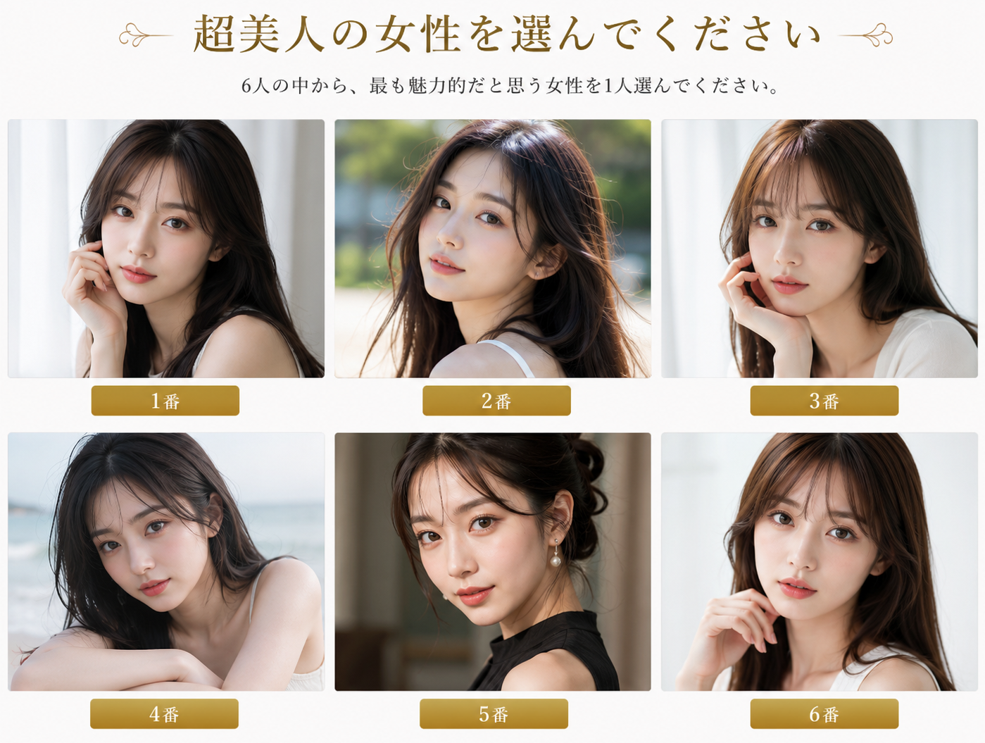 会員女性を選ぶイメージ